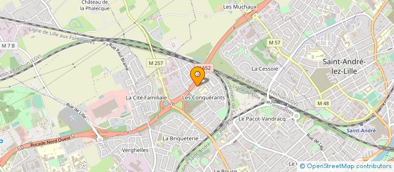 localisation de l'entreprise ASSOCIATION CATHOLIQUE DES HAUTS DE FRANCE à LAMBERSART
