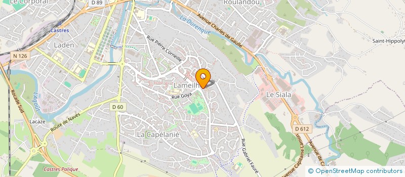 localisation de l'entreprise ASSOCIATION CATHOLIQUE L AMEILHE  CASTRES