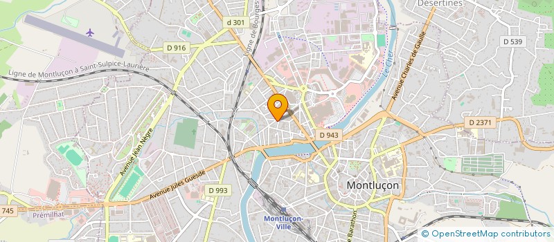 localisation de l'entreprise ASSOCIATION CATHOLIQUE POUR LA PAIX ET LA FRATERNITE à MONTLUCON