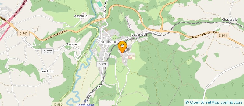 localisation de l'entreprise ASSOCIATION CATM BRIFFONS  PONTGIBAUD