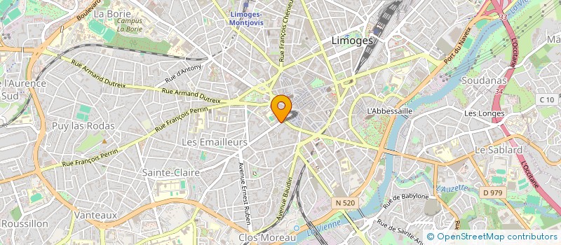 localisation de l'entreprise ASSOCIATION CAURIS à LIMOGES
