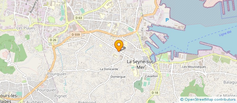 localisation de l'entreprise ASSOCIATION CAV SPA à LA SEYNE-SUR-MER
