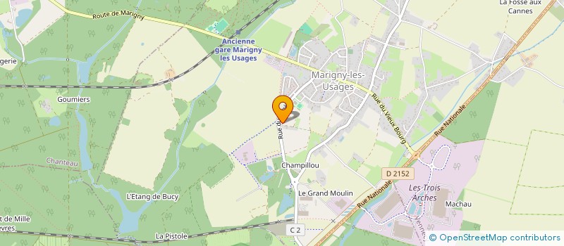 localisation de l'entreprise ASSOCIATION CAVAL SPORT à MARIGNY-LES-USAGES