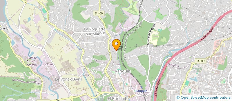localisation de l'entreprise ASSOCIATION CAVALIERS DE BOHEME à LA ROQUETTE-SUR-SIAGNE