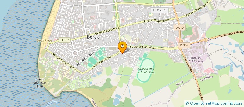 localisation de l'entreprise ASSOCIATION CAZIN-PERROCHAUD à BERCK