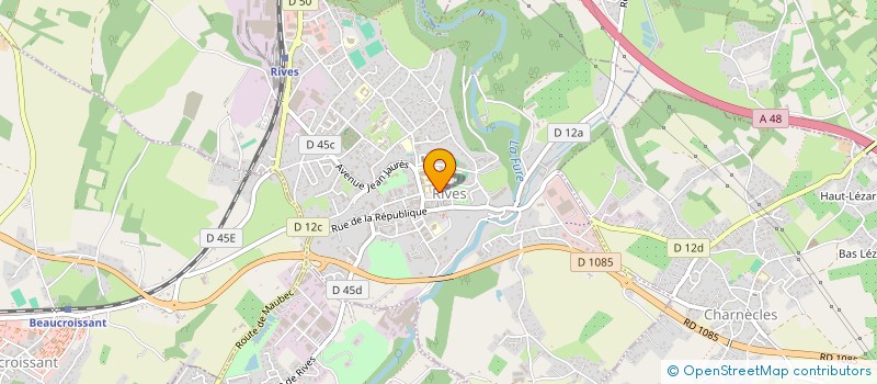 localisation de l'entreprise ASSOCIATION CCOPERATIVE DU COLLEGE DE RIVES  RIVES