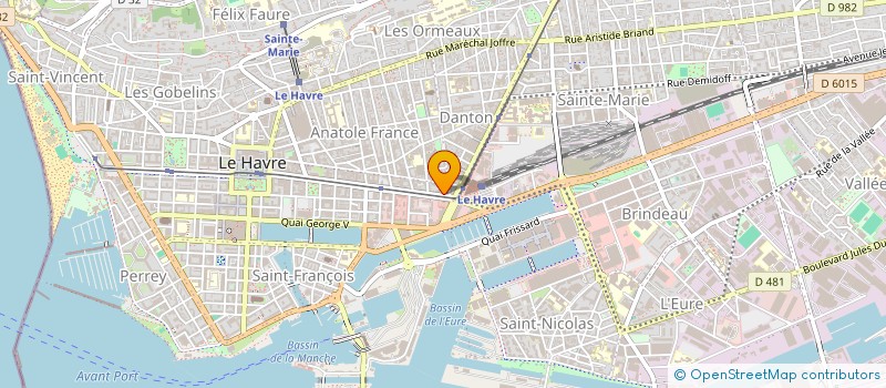 localisation de l'entreprise ASSOCIATION CDS DE LA GARE  LE HAVRE