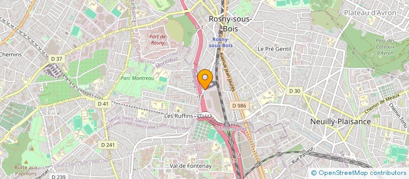 localisation de l'entreprise ASSOCIATION CEDEM à ROSNY-SOUS-BOIS