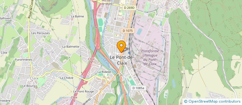 localisation de l'entreprise ASSOCIATION CEMEA RHONE ALPES  LE PONT-DE-CLAIX