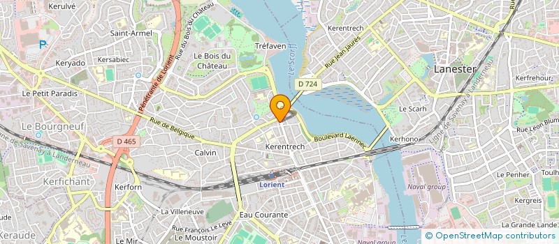 localisation de l'entreprise ASSOCIATION CENAZE FONU  LORIENT