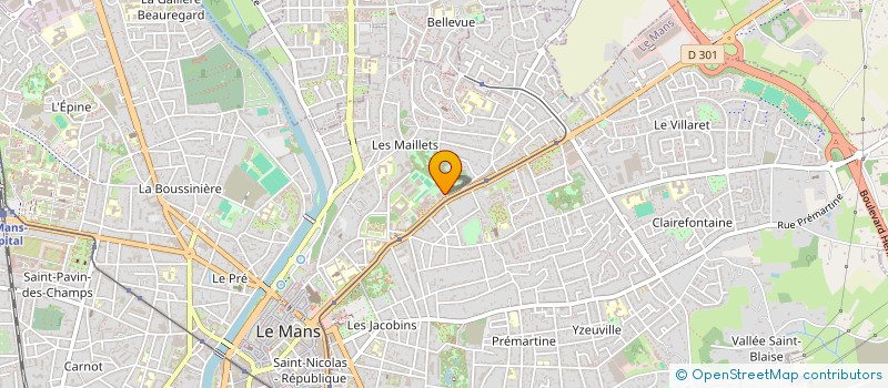 localisation de l'entreprise ASSOCIATION CENO SERVICES à LE MANS