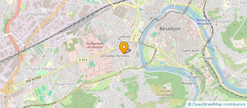 localisation de l'entreprise ASSOCIATION CENTRAFRIQUE SANS FRONTIERE  BESANCON