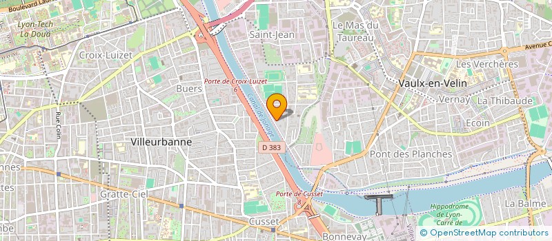 localisation de l'entreprise ASSOCIATION CENTRE AILE  VILLEURBANNE