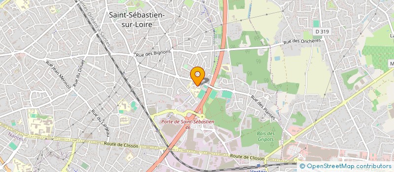 localisation de l'entreprise ASSOCIATION CENTRE ALLEE VERTE à SAINT-SEBASTIEN-SUR-LOIRE