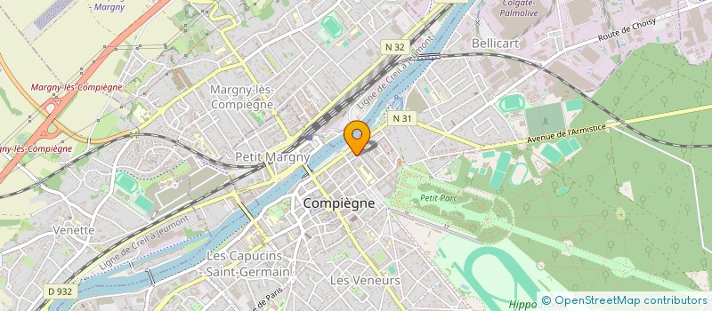 localisation de l'entreprise ASSOCIATION CENTRE BVA  COMPIEGNE