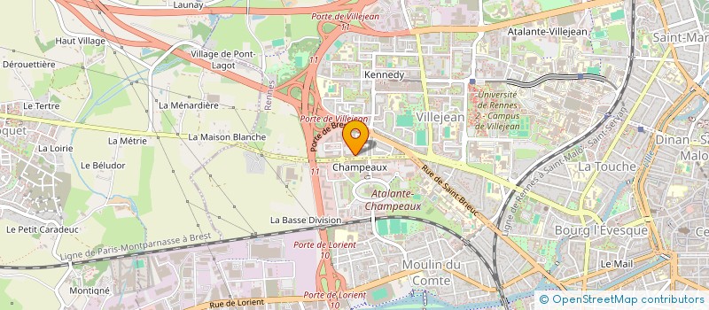 localisation de l'entreprise ASSOCIATION  CENTRE CULTUREL ISLAMIQUE ENNOUR  RENNES