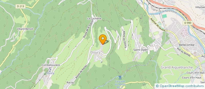 localisation de l'entreprise ASSOCIATION CENTRE DE DANSE ATTITUDE  GRAND-AIGUEBLANCHE