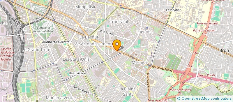 localisation de l'entreprise ASSOCIATION CENTRE DE FORMATION D APPRENTIS DE L INDUSTRIE LYON  LYON