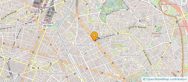 localisation de l'entreprise ASSOCIATION CENTRE DE SANTE DE BELLEVILLE  PARIS