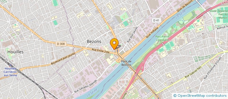 localisation de l'entreprise ASSOCIATION CENTRE DE SANTE DE BEZONS  BEZONS