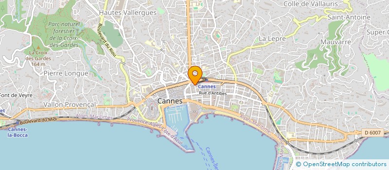 localisation de l'entreprise ASSOCIATION CENTRE DE SANTE DE CANNES à CANNES