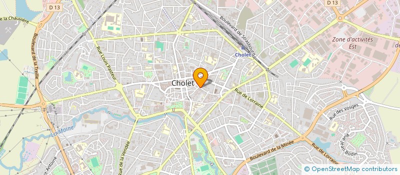 localisation de l'entreprise ASSOCIATION CENTRE DE SANTE ET D'OPHTALMOLOGIE DE CHOLET à CHOLET