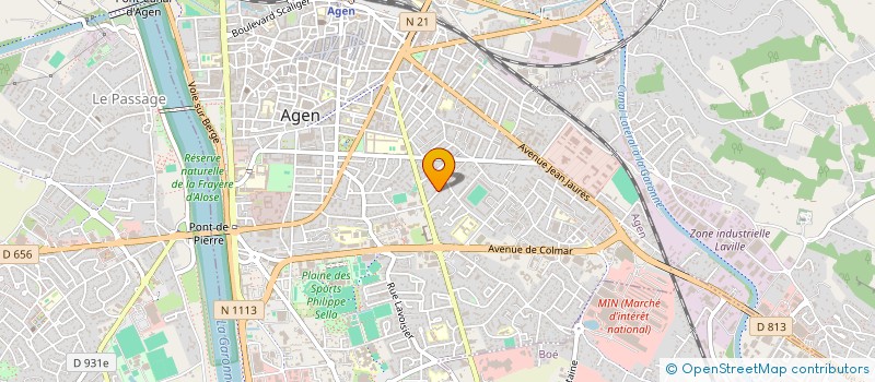 localisation de l'entreprise ASSOCIATION CENTRE DE SANTE ET SOINS A DOMICILE  AGEN