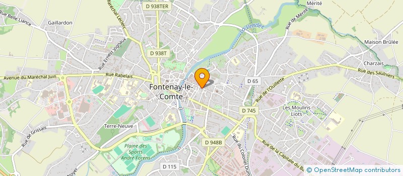 localisation de l'entreprise ASSOCIATION CENTRE DE SANTE PAYS DE FONTENAY-VENDEE à FONTENAY-LE-COMTE