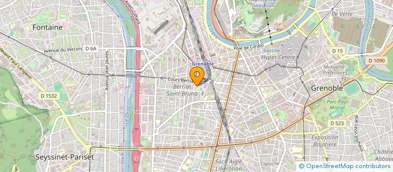 localisation de l'entreprise ASSOCIATION CENTRE DE SANTE SAINT BRUNO à GRENOBLE