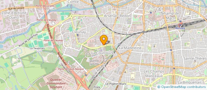 localisation de l'entreprise ASSOCIATION CENTRE DE SANTE SAINT-JACQUES  RENNES