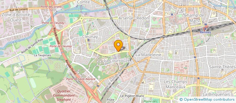 localisation de l'entreprise ASSOCIATION CENTRE DE SANTE SAINT MALO  RENNES