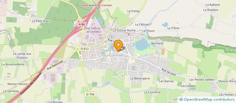localisation de l'entreprise ASSOCIATION CENTRE DE VACANCES à SAINT-AUBIN-DU-CORMIER