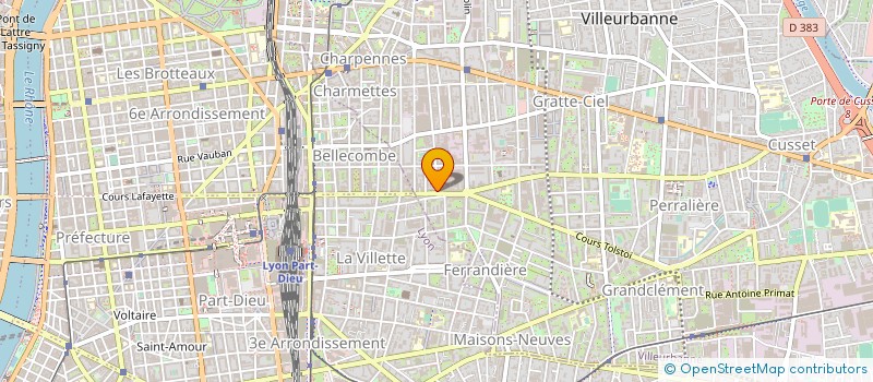 localisation de l'entreprise ASSOCIATION CENTRE DENTAIRE DE VILLEURBANNE  VILLEURBANNE