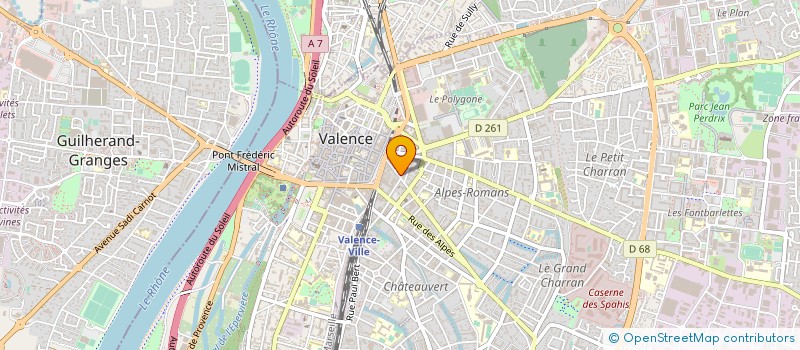 localisation de l'entreprise ASSOCIATION CENTRE DENTAIRE FAVENTINES  VALENCE