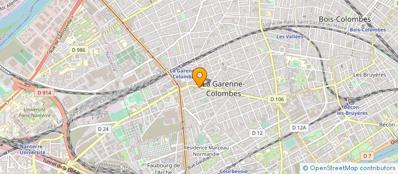 localisation de l'entreprise ASSOCIATION CENTRE DENTAIRE LA GARENNE COLOMBES à LA GARENNE-COLOMBES