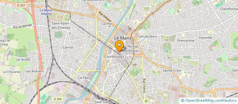 localisation de l'entreprise ASSOCIATION CENTRE DENTAIRE LE MANS REPUBLIQUE  LE MANS