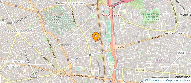 localisation de l'entreprise ASSOCIATION CENTRE DENTAIRE ORTEAUX MARAICHERS  PARIS