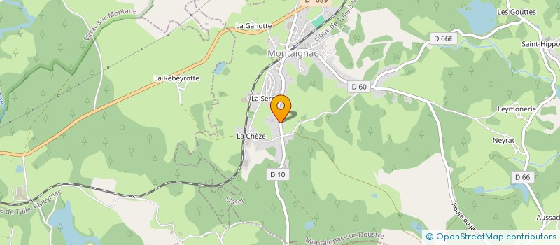 localisation de l'entreprise ASSOCIATION.CENTRE.FORMATION.CULTURE.&.GASTRONOMIE à MONTAIGNAC-SUR-DOUSTRE