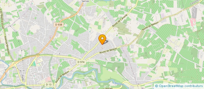 localisation de l'entreprise ASSOCIATION CENTRE LE PARC  CARPENTRAS