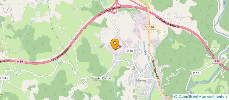 localisation de l'entreprise ASSOCIATION CENTRE LOISIRS NAVES  NAVES