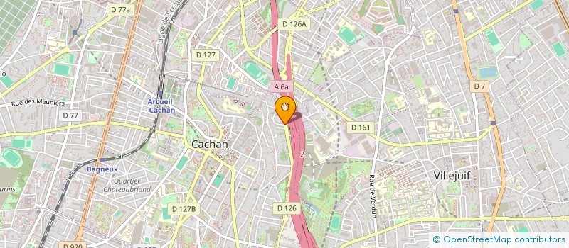 localisation de l'entreprise ASSOCIATION CENTRE M EDICAL ET DENTAIRE SPECIALISE DE CACHAN  CACHAN