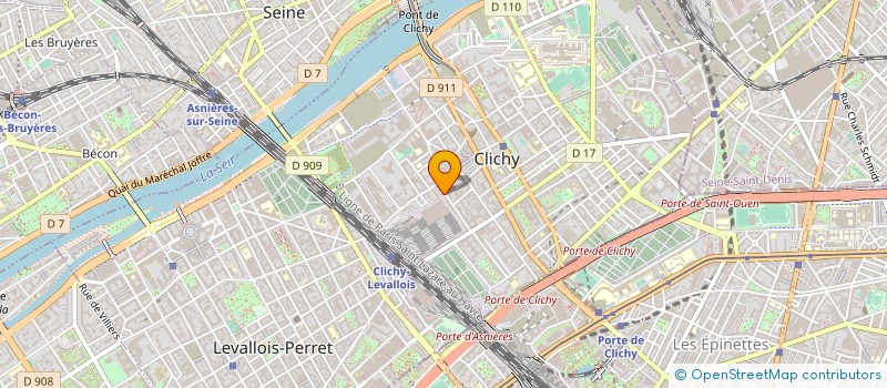 localisation de l'entreprise ASSOCIATION CENTRE MEDICAL ET DENTAIRE DU NORD OUEST PARISIEN à CLICHY