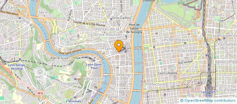 localisation de l'entreprise ASSOCIATION CENTRE MEDICO-DENTAIRE DES TERREAUX à LYON