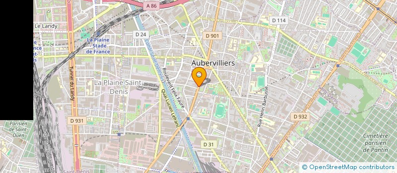 localisation de l'entreprise ASSOCIATION CENTRE OPHTALMOLOGIE AUBERVILLIERS à AUBERVILLIERS