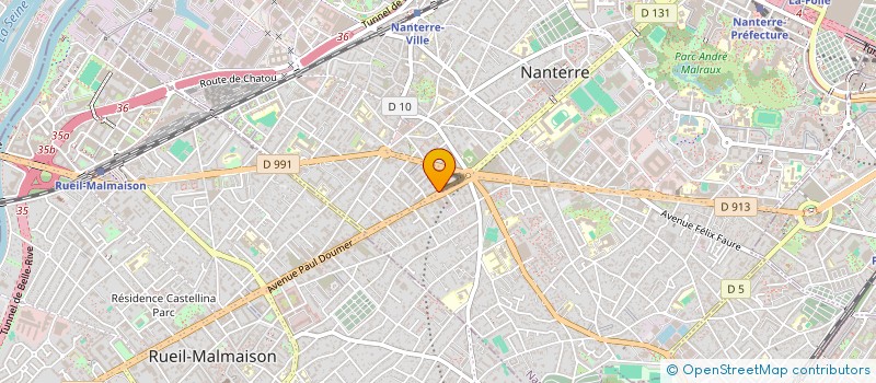 localisation de l'entreprise ASSOCIATION CENTRE OPHTALMOLOGIE LA BOULE à NANTERRE