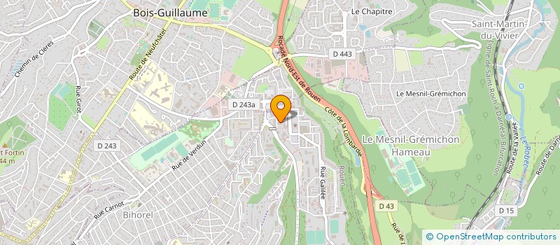 localisation de l'entreprise ASSOCIATION CENTRE SOCIAL DU CHATELET  ROUEN