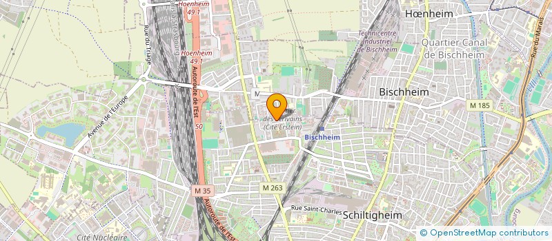 localisation de l'entreprise ASSOCIATION CENTRE SOCIAL ET FAMILIAL à SCHILTIGHEIM
