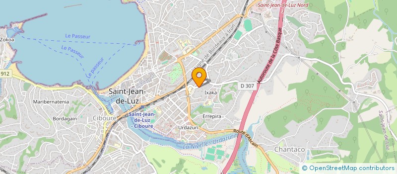 localisation de l'entreprise ASSOCIATION CENTRE SOCIAL SAGARDIAN à SAINT-JEAN-DE-LUZ