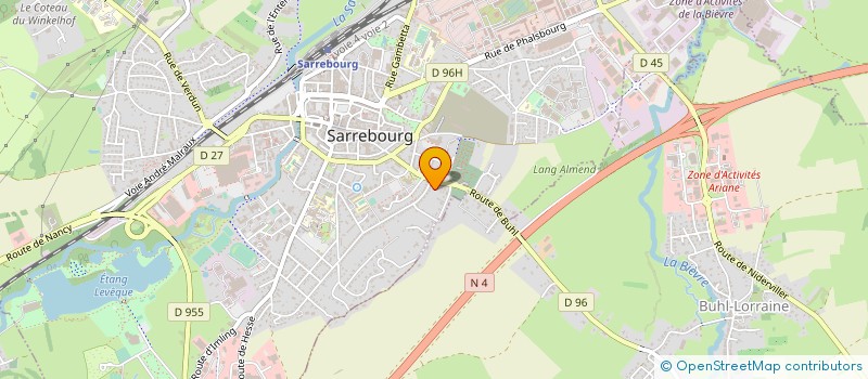 localisation de l'entreprise ASSOCIATION CENTRE SOCIOCULTUREL DE SARREBOURG à SARREBOURG