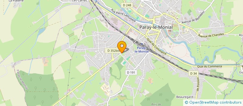 localisation de l'entreprise ASSOCIATION CENTRES VACANCES DE BELLEVUE  PARAY-LE-MONIAL